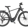 KTM MACINA STYLE 730 - ELEKTROMOS FÉRFI TREKKING KERÉKPÁR - BLACK MATT (GREY+ORANGE)