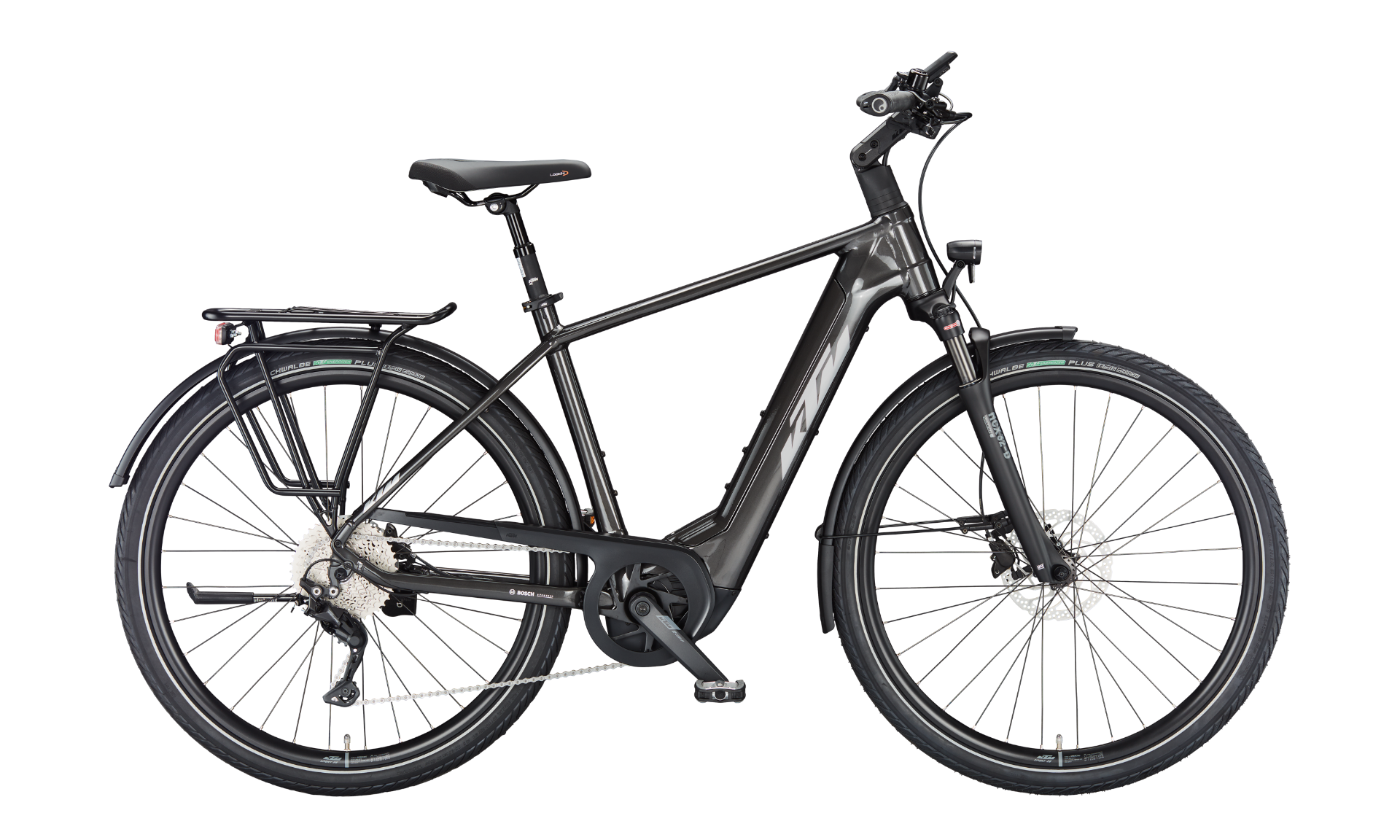 KTM MACINA STYLE 740 - FÉRFI ELEKTROMOS TREKKING KERÉKPÁR - MACHINE GREY (SILVER+BLUE) - 2023