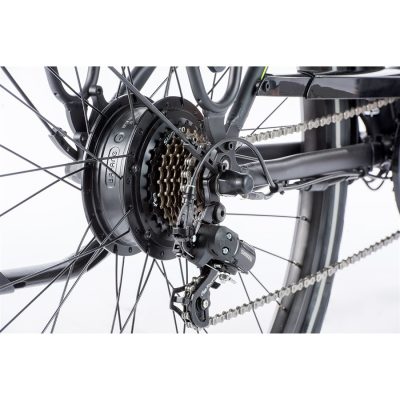 LEADER FOX E-BIKE E-CITY PARK CITY 28 2020-1 ELEKTROMOS VÁROSI KERÉKPÁR – MATT FEKETE/ZÖLD