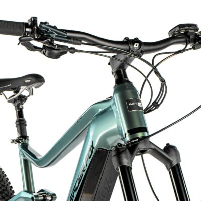 LEADER FOX AYRA 2023 - ELEKTROMOS MTB KERÉKPÁR - ÜVEGZÖLD