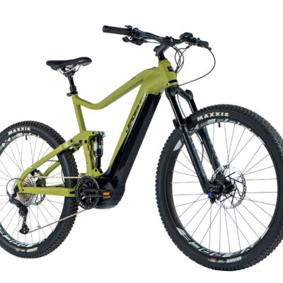 LEADER FOX AYRA 2023 - ELEKTROMOS MTB KERÉKPÁR - KATONAZÖLD