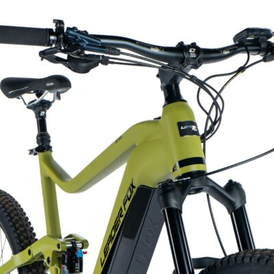 LEADER FOX AYRA 2023 - ELEKTROMOS MTB KERÉKPÁR - KATONAZÖLD