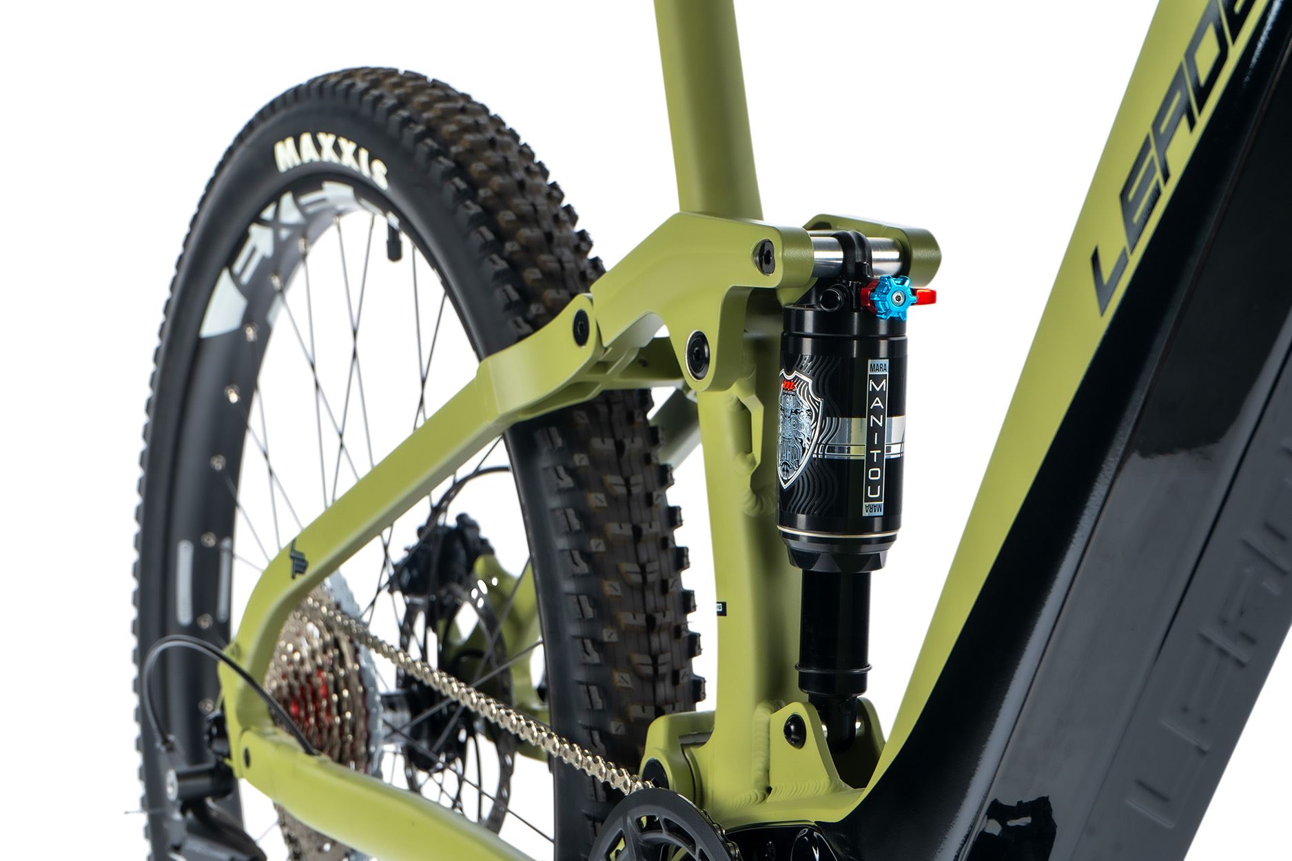 LEADER FOX AYRA 2023 - ELEKTROMOS MTB KERÉKPÁR - KATONAZÖLD