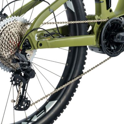 LEADER FOX AYRA 2023 - ELEKTROMOS MTB KERÉKPÁR - KATONAZÖLD