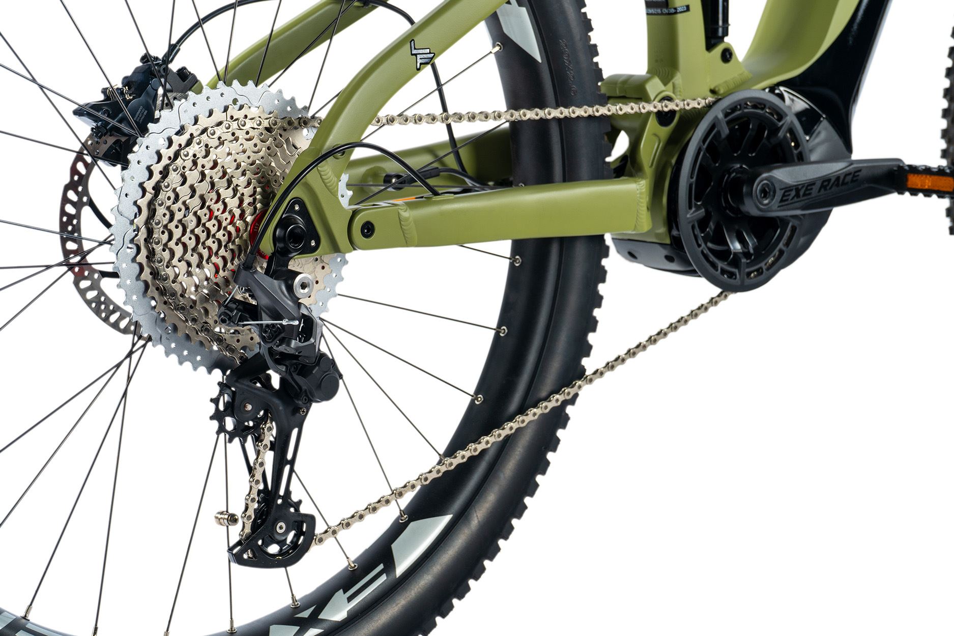 LEADER FOX AYRA 2023 - ELEKTROMOS MTB KERÉKPÁR - KATONAZÖLD