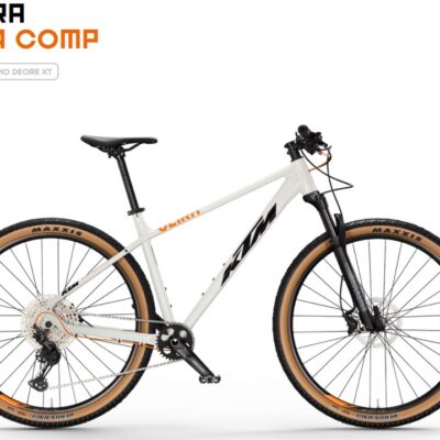 KTM ULTRA 1964 COMP 29 - MTB KERÉKPÁR - OPAL WHITE (BLACK+ORANGE) - 2027