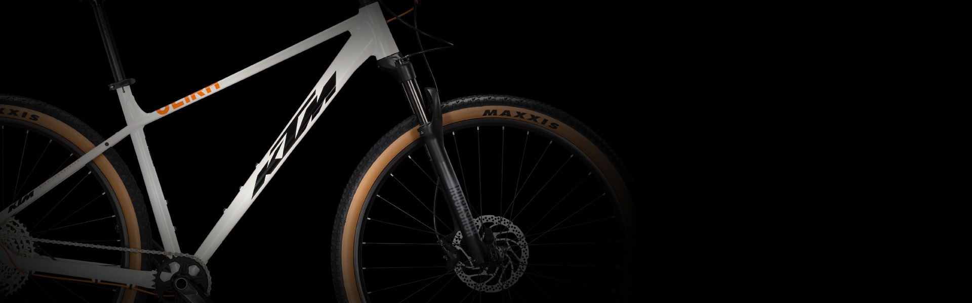 KTM ULTRA 1964 COMP 29 - MTB KERÉKPÁR - OPAL WHITE (BLACK+ORANGE) - 2027